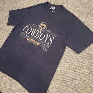 Vintage Dallas‎ Cowboys T Shirt Adult Sz XL Single Stitch On Ultra Trench Tag